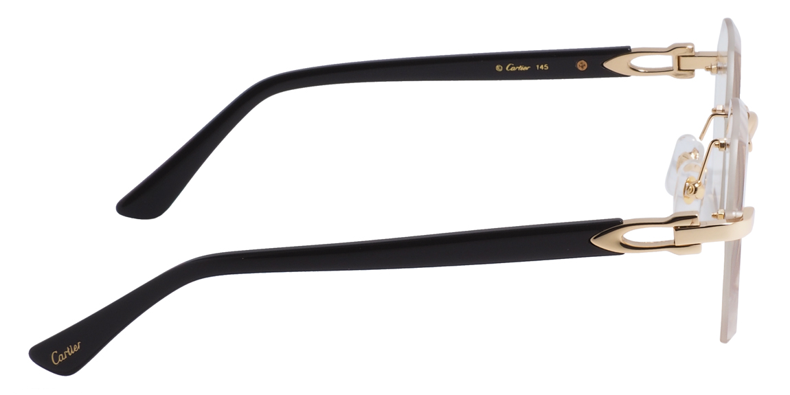 Cartier 0439s 001 Gold/Black/Brown FTH