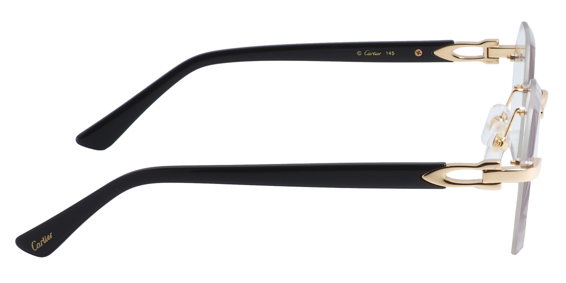 Cartier 0439s 001 Gold/Black/Grey FTH