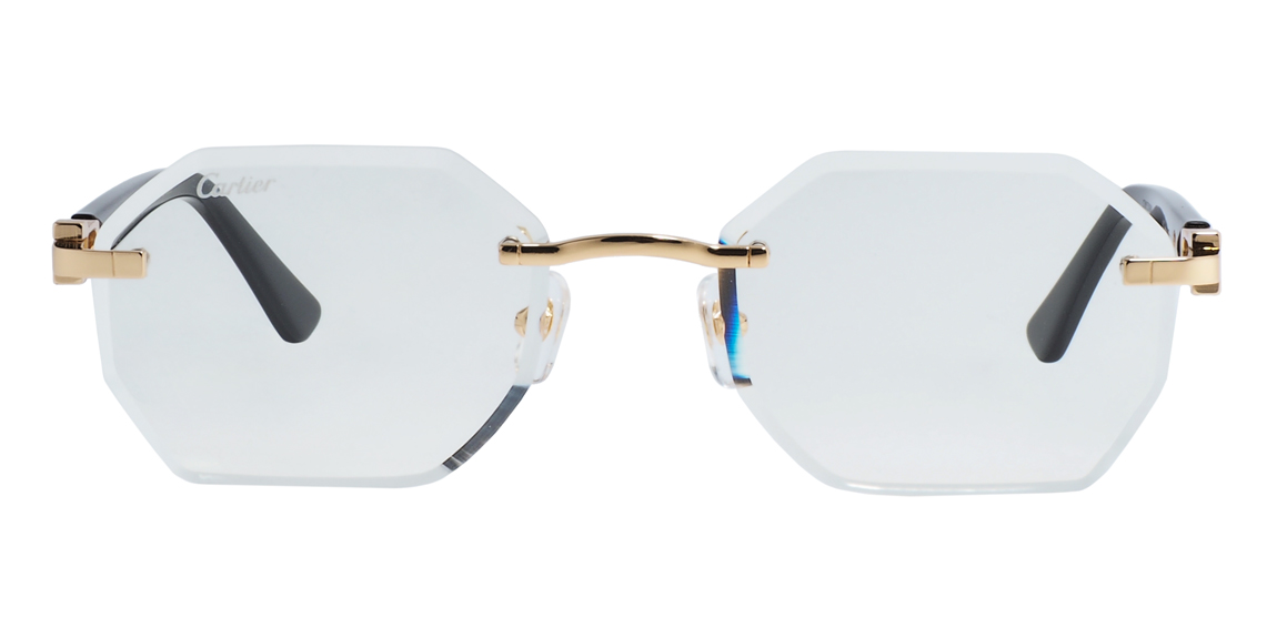 Cartier 0439s 001 Gold/Black/Grey FTH