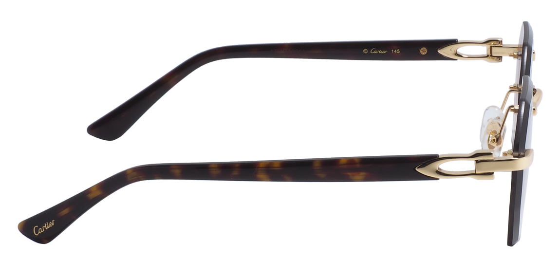 Cartier 0439s 002 Gold/Brown/Brown Gradient